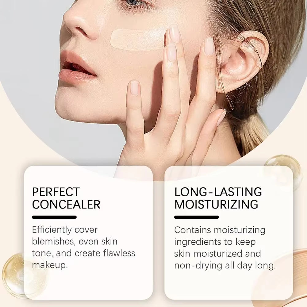 4-In-1 Foundation Liquid Makeup 4 in 1 Foundation Light Spectrum Sunscreen Serum Liquid Hydrating Full Coverage Concealer SPF 50