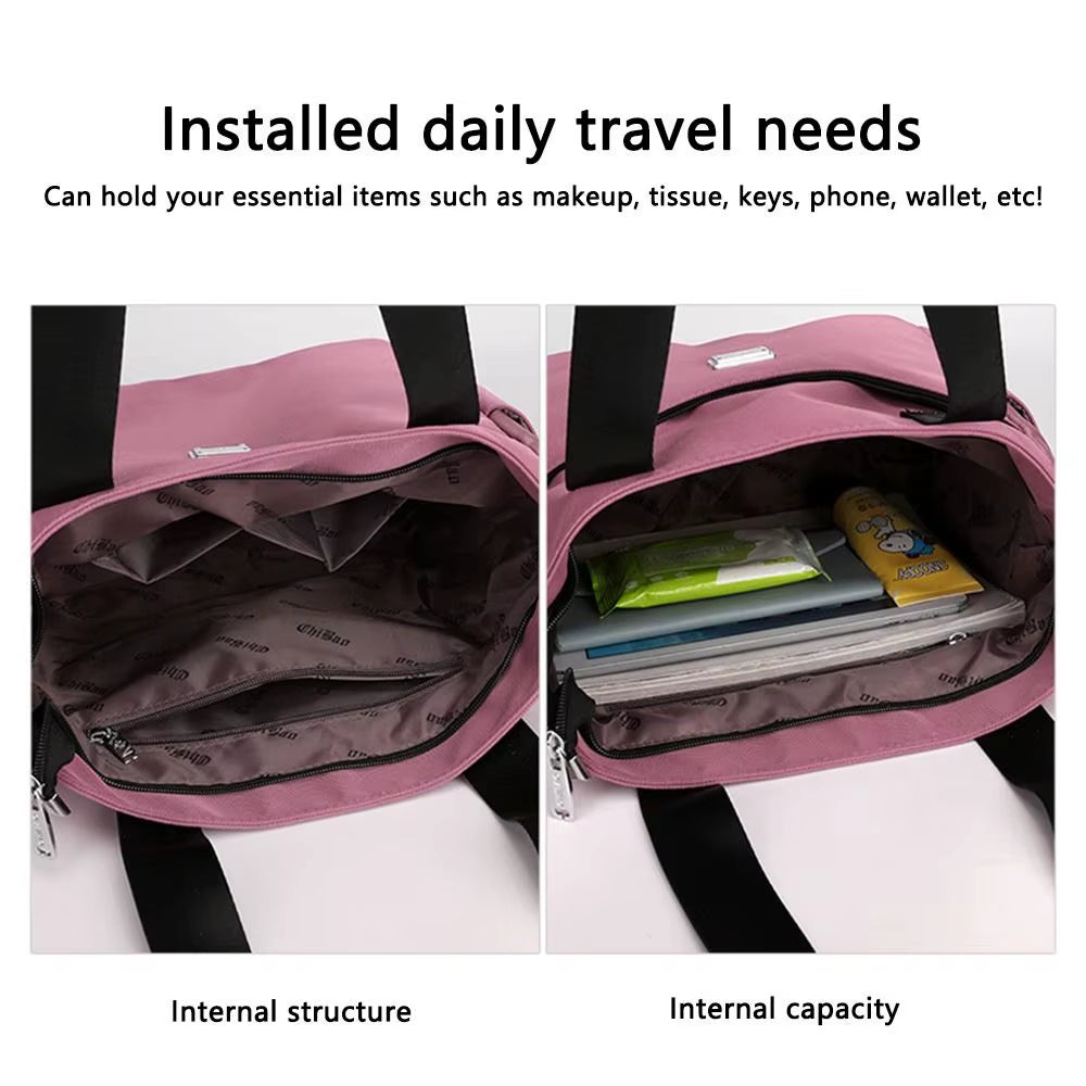 Large Capacity Handbag Shoulder Bag Lightweight Waterproof Nylon Shoulder Bag Tote Bags for Work School